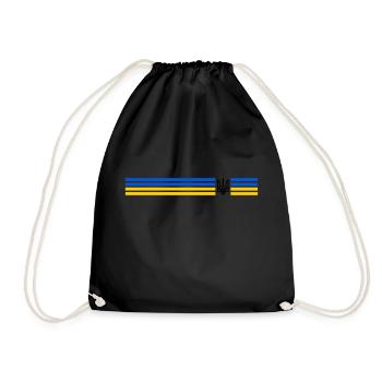UKRAINE Sporty - Drawstring Bag - black - Front