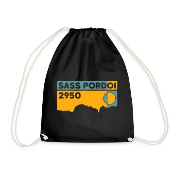 Sass Pordoi Randonnée Sella Pordoi Peak Dolomites - Sac de sport léger - noir - Devant