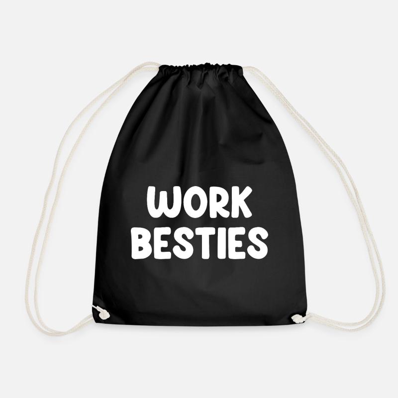Work Besties - Drawstring Bag - black
