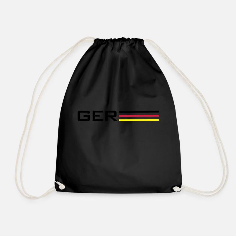 Deutschland GER Symbol - Turnbeutel - Schwarz