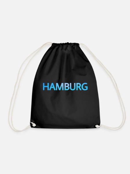 Hamburg - Turnbeutel - Schwarz