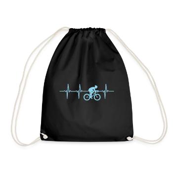 Coeur Cycliste I Heartbeat Bike-Rider - Sac de sport léger - noir - Devant