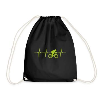 Coeur Cycliste I Heartbeat Bike-Rider - Sac de sport léger - noir - Devant
