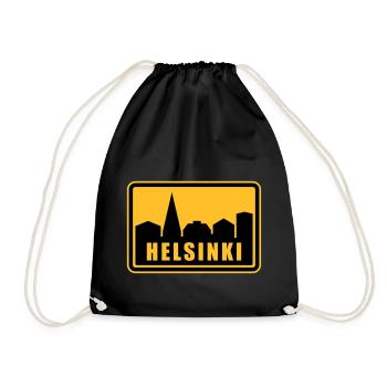 Helsinki - Turnbeutel - Schwarz - Vorne