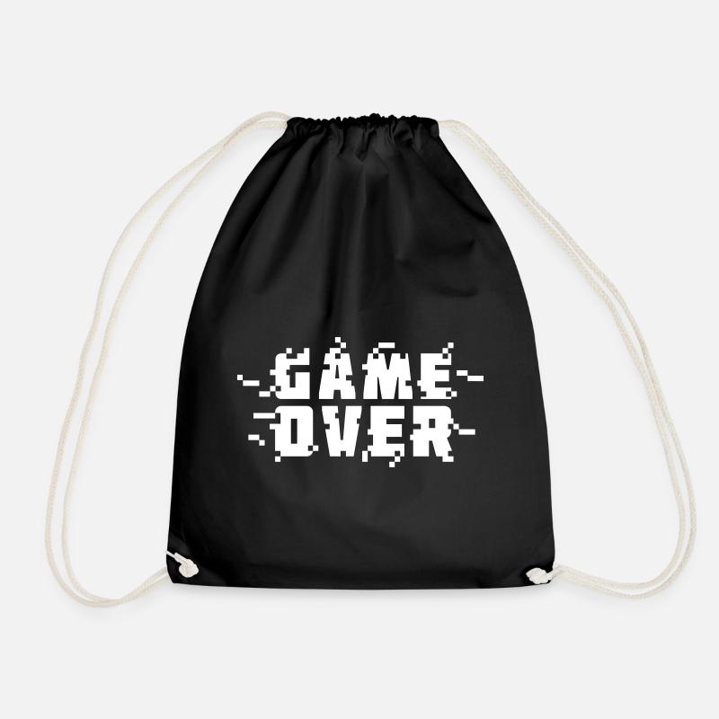 Game Over (v3) - Turnbeutel - Schwarz