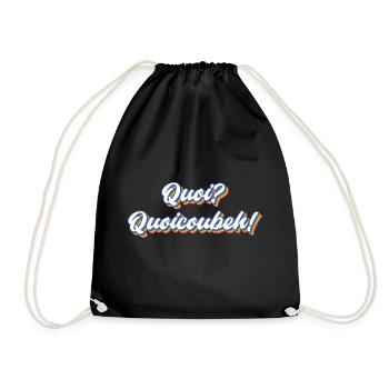 T-shirt Quoicoubeh Design 2023 - Sac de sport léger - noir - Devant