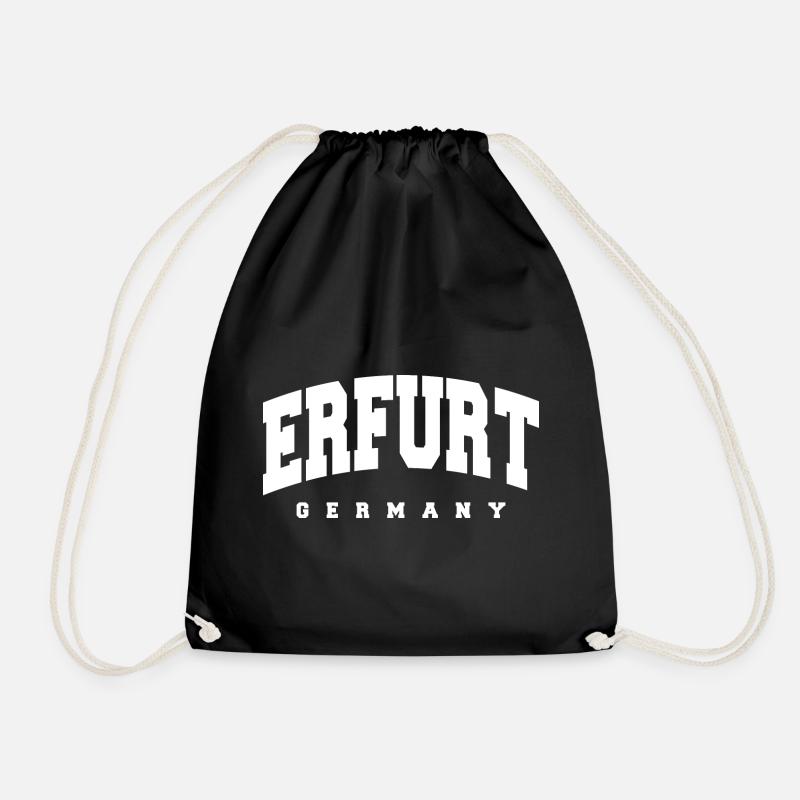 Erfurt - Turnbeutel - Schwarz