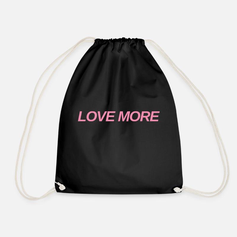 Byellas Love more cap - Drawstring Bag - black
