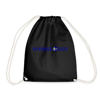 Suède 2025 Sverige - Sac de sport léger - noir - Devant