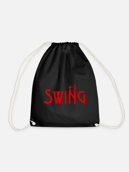 Paar, das Swing tanzt - Turnbeutel - Schwarz