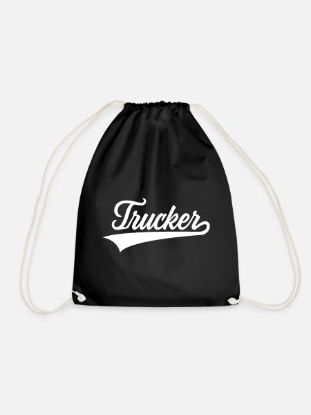 LKW FAHRER TRUCKER - Turnbeutel - Schwarz