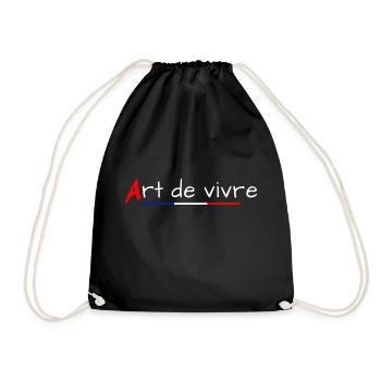 Art of living - Drawstring Bag - black - Front