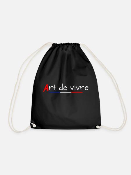 Art of living - Drawstring Bag - black