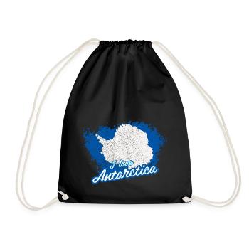 J'aime L'Antarctique - Sac de sport léger - noir - Devant