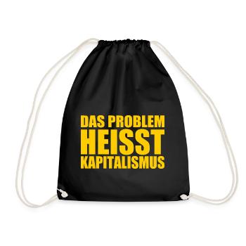 Das problem heisst kapitalismus - Turnbeutel - Schwarz - Vorne