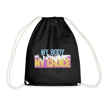 mon corps mon choix - Sac de sport léger - noir - Devant