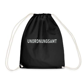 UNORDNUNGSAMT - Turnbeutel - Schwarz - Vorne