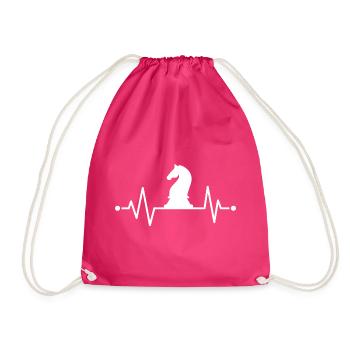 Battement de cœur d’échecs - Sac de sport léger - fuchsia - Devant