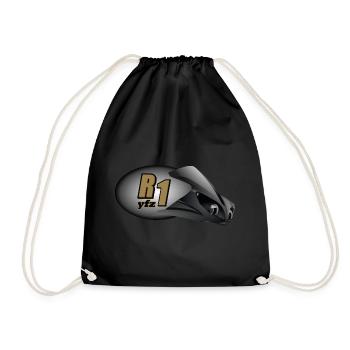 R1 - Drawstring Bag - black - Front