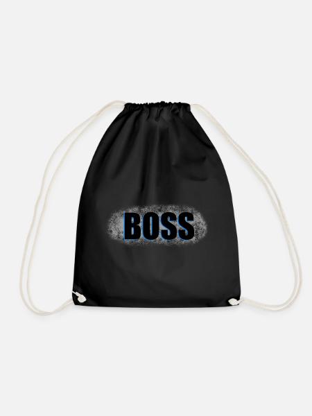 Boss Schriftzug Vintage Design - Turnbeutel - Schwarz