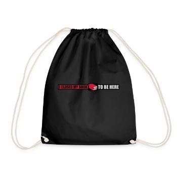 J’ai fermé mon livre - Sac de sport léger - noir - Devant