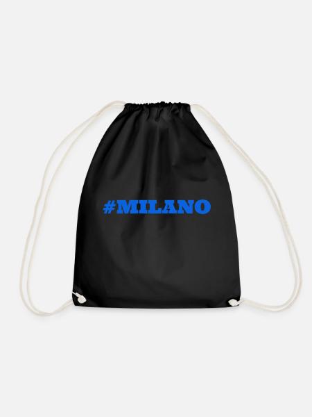#Milano Mailand Milan - Turnbeutel - Schwarz