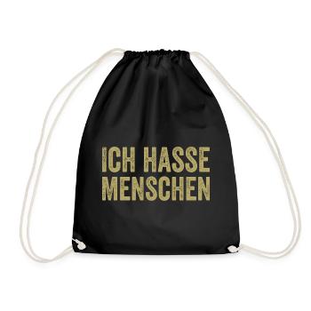 Je déteste les gens - Sac de sport léger - noir - Devant