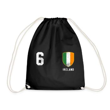 Irland - Turnbeutel - Schwarz - Vorne