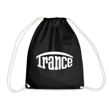Trance Rave Raver - Drawstring Bag - black - Front