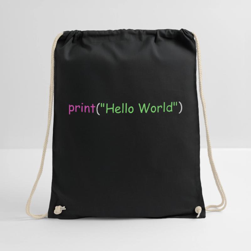 Hello World Programmierung Python C ++ C # Turnbeutel