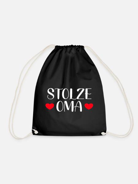 Stolze Oma - Turnbeutel - Schwarz
