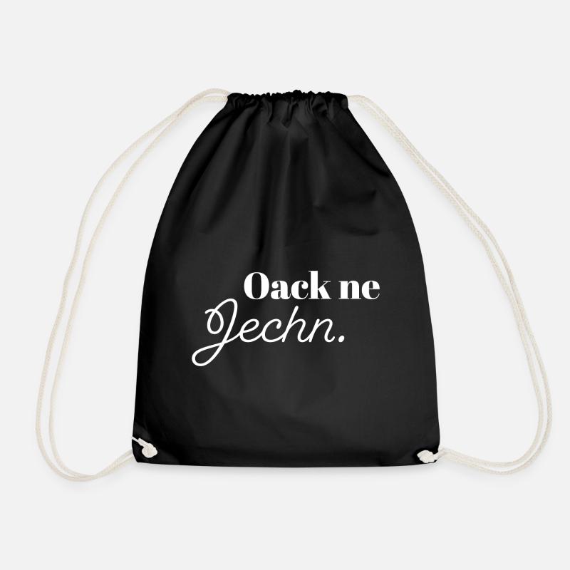 Oack ne Jechn - Turnbeutel - Schwarz