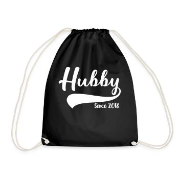 Hubby since 2018 - Turnbeutel - Schwarz - Vorne