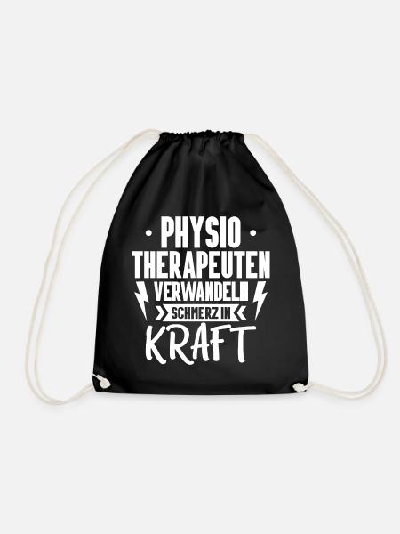 Physiotherapie Physiotherapeut Physiotherapeutin - Turnbeutel - Schwarz