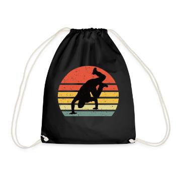 Breakdance vintage rétro - Sac de sport léger - noir - Devant