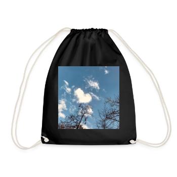 LOVE CLOUD - Drawstring Bag - black - Front