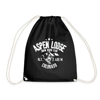 Aspen Lodge snow rider club - Sac de sport léger - noir - Devant