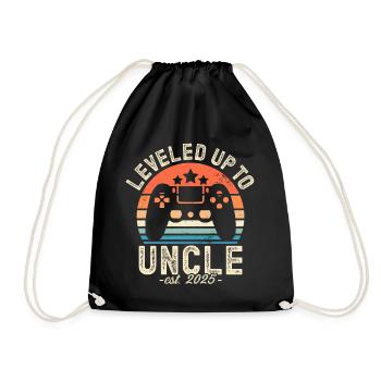 Ascended to Uncle 2025 - Drawstring Bag - black - Front