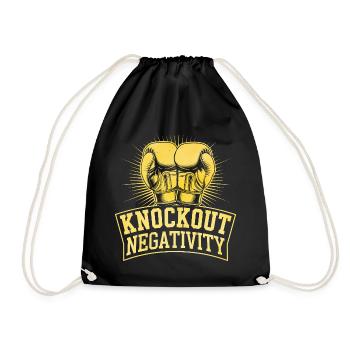 Knockout Negativity Boxer Sports Musculation - Sac de sport léger - noir - Devant