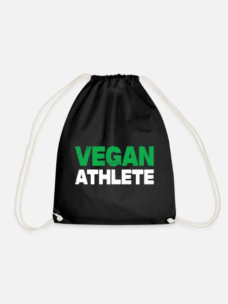 Vegan Athlete - Turnbeutel - Schwarz