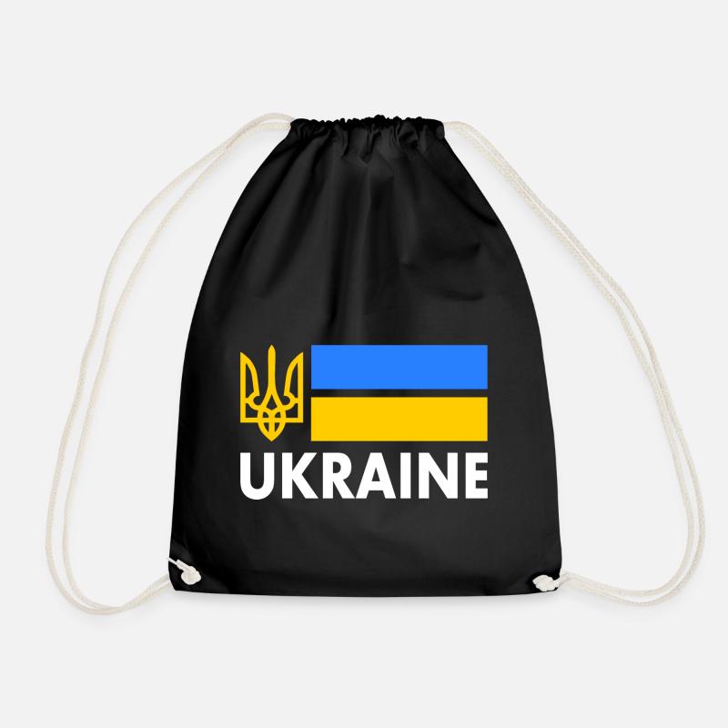 Ukraine - Turnbeutel - Schwarz
