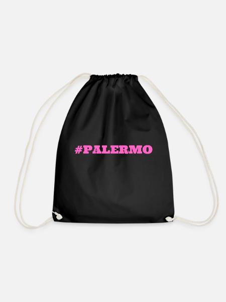 #Palermo Sizilien Italien - Turnbeutel - Schwarz