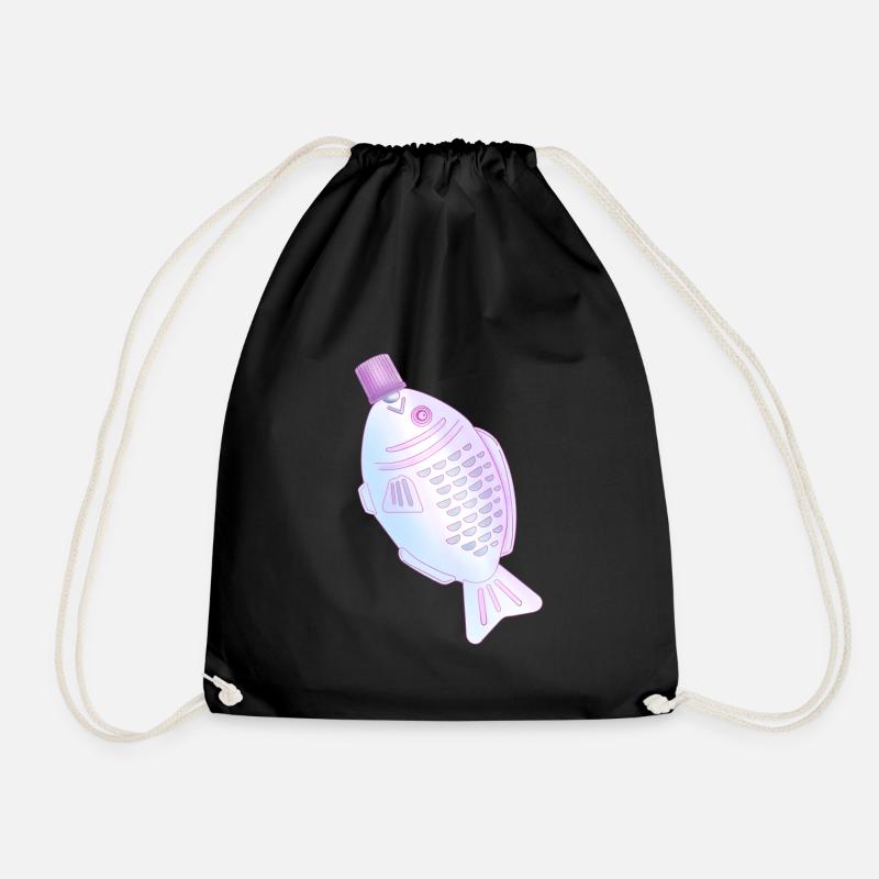 SoySoy Fish Pink - Turnbeutel - Schwarz