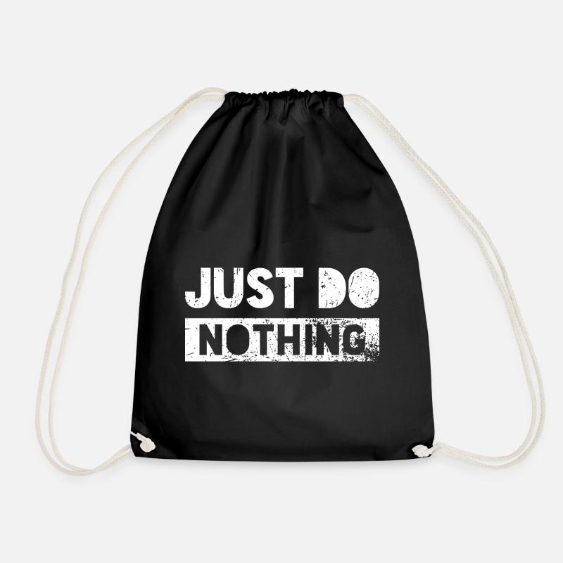 just do nothing - Sac de sport léger - noir