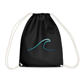 Turquoise wave - Sac de sport léger - noir - Devant