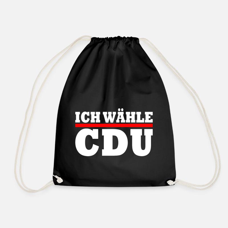Ich wähle cdu - Turnbeutel - Schwarz