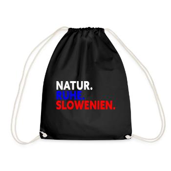 Nature Tranquility Slovenia Gift Slovenia Holiday - Drawstring Bag - black - Front