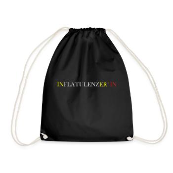 Inflatulenzer*In - Turnbeutel - Schwarz - Vorne