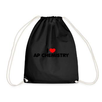 AP Chemistry Funny High School AP Class Survivor - Drawstring Bag - black - Front