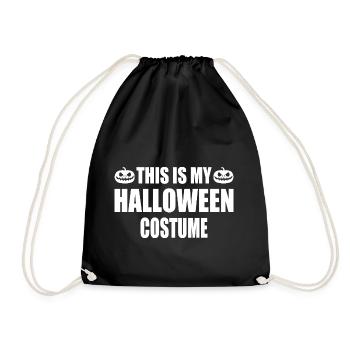 this is my halloween costume - Turnbeutel - Schwarz - Vorne